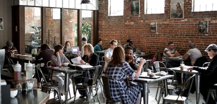 People gathered around a table